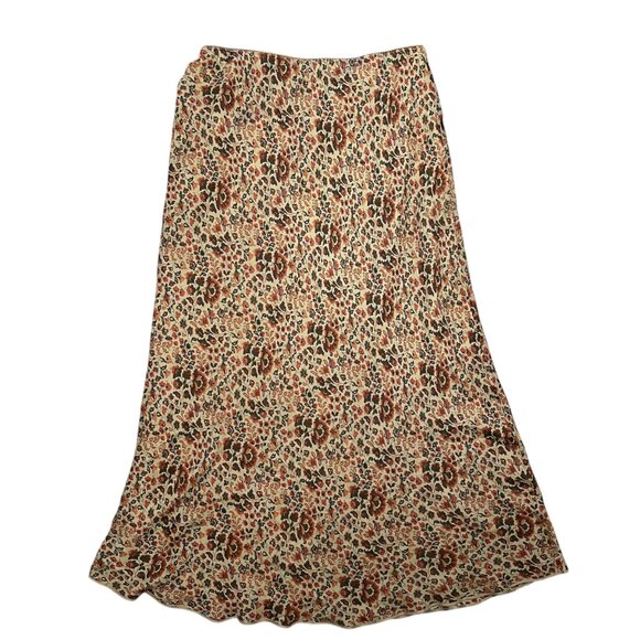 Vintage Sundance Silk Maxi Skirt Nature Boho Fairy Whimsigoth Flowy Size 16 - Picture 1 of 10